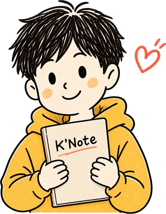 คุณโน้ตถือสมุด K'Note